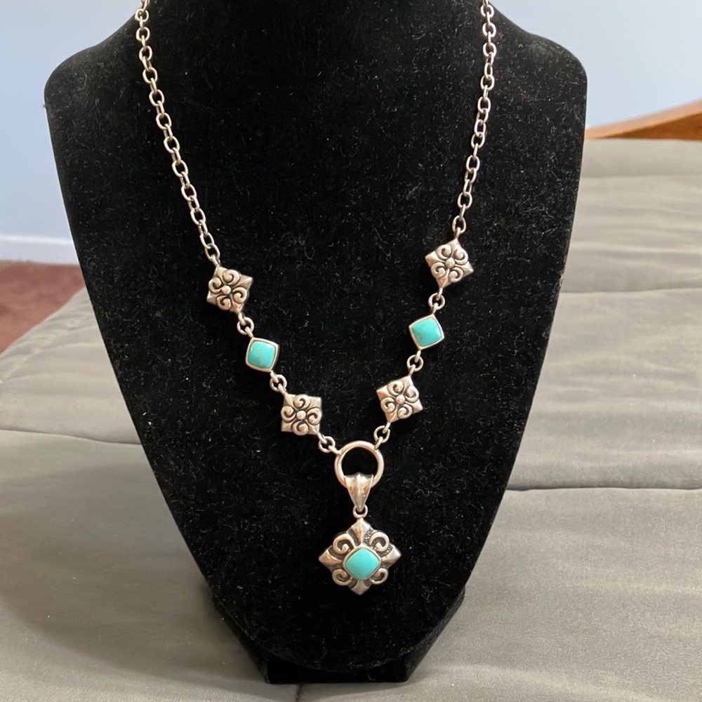 Barse Sterling Silver Tourquoise Necklace